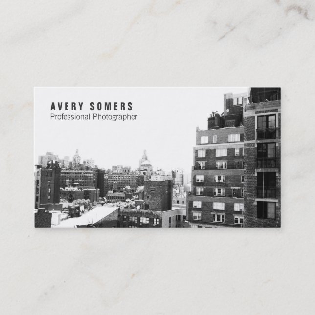 Cartão De Visita Fotógrafo Adicionar Fotografia (Frente)