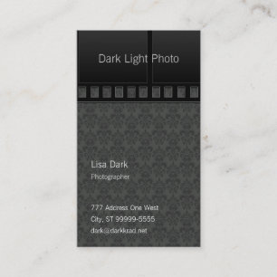 Cartão De Visita Fotógrafo da foto do filme no damasco médio