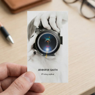 Cartão De Visita Fotógrafo de Merchandise - Foto Elegante Chic