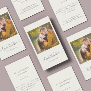 Cartão De Visita Fotógrafo Fotográfico Moderno Mínimo Simples