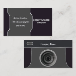Cartão De Visita Fotógrafo Lente de Câmera | Design Minimalista Mod