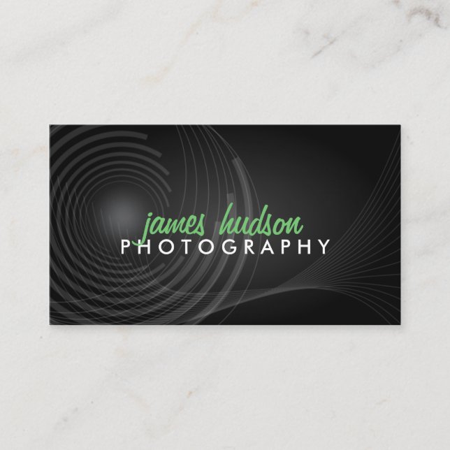 Cartão De Visita Fotógrafo moderno (Frente)