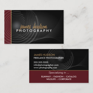 Cartão De Visita Fotógrafo Moderno