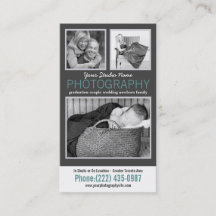 Fotógrafo moderno com 3 exemplos de fotos