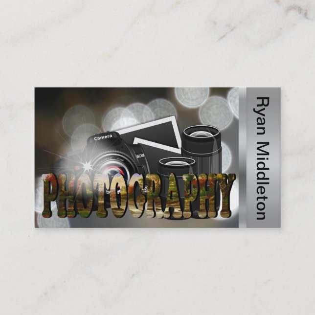 Cartão De Visita Fotógrafo profissional (Frente)