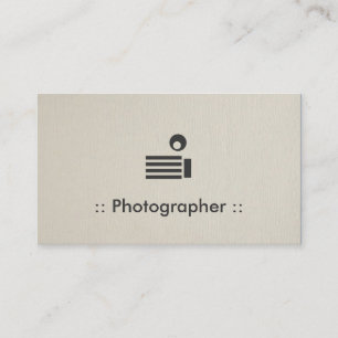 Cartão De Visita Fotógrafo Simples Elegante Profissional