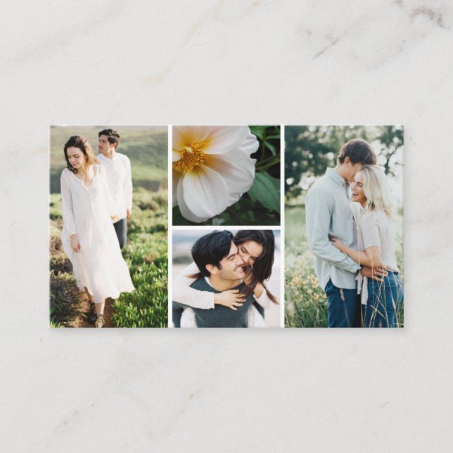 Cartão De Visita Fotos do múltiplo do negócio da fotografia (Frente)