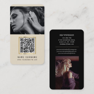 Cartão De Visita fotos qr código de barras digitalizável código