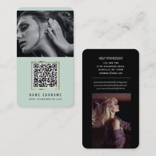 Cartão De Visita fotos qr código de barras digitalizável código 