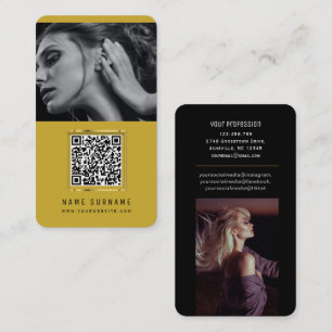 Cartão De Visita fotos qr código de barras digitalizável moderno 