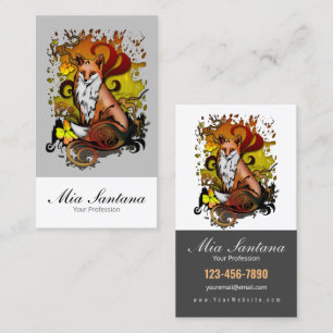 Cartão De Visita Fox ao ar livre