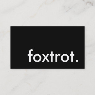 Cartão De Visita foxtrot.