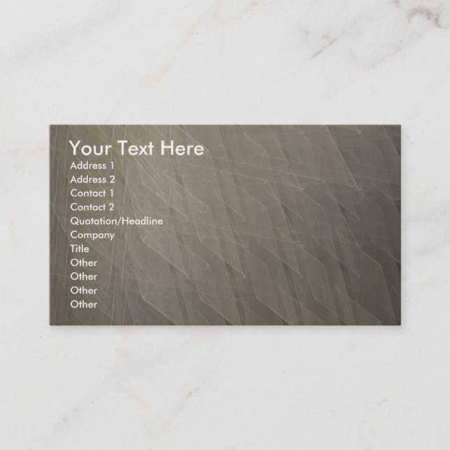 Cartão De Visita Fractal31 (Frente)