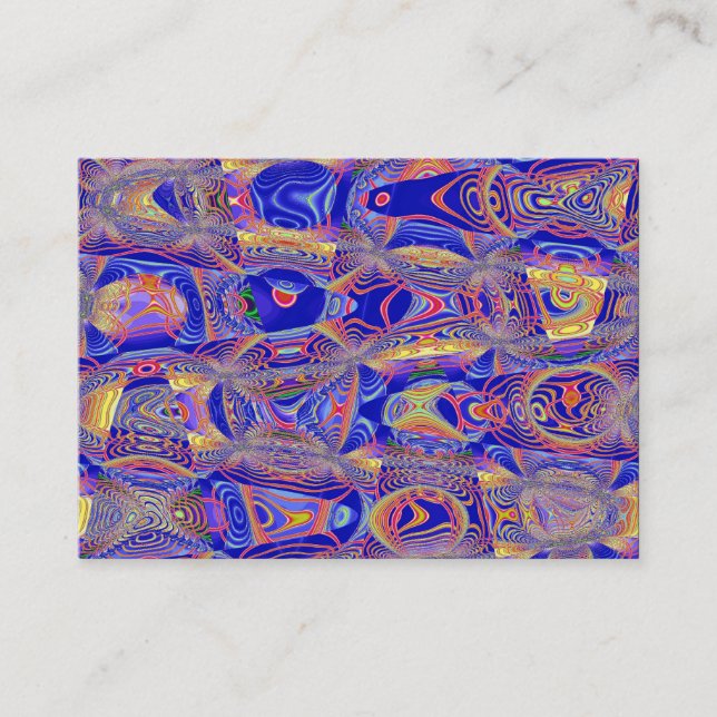 Cartão De Visita Fractal Abstrato 061012a (Frente)