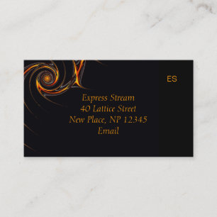 Cartão de visita Fractal de Fio Barbed