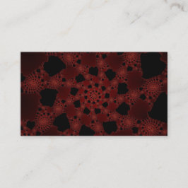 Cartão De Visita Fractal de teia aranha
