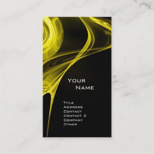 Cartão De Visita FRACTAL ROSA 3 amarelo claro