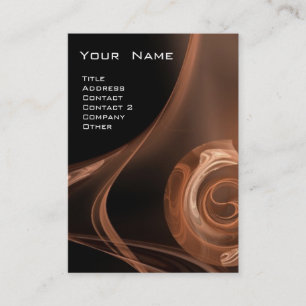Cartão De Visita FRACTAL ROSA 3 castanho claro