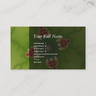 Cartão De Visita Fractalbug Picnic - Arte Fractal