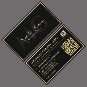 Cartão De Visita Frame Dourado preto legado profissional moderno