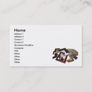Cartão De Visita FramingDecisionCard, nome, endereço 1, endereço 
