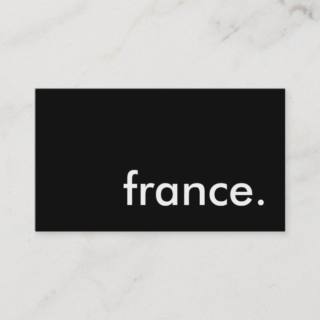 Cartão De Visita frança. (Frente)