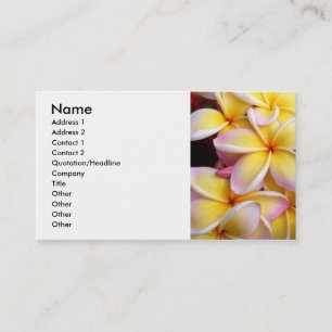 Cartão De Visita Frangipani - Plumeria