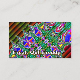 Cartão De Visita Freak Out Freddy ( você pode mudar as palavras )