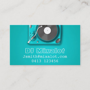 Cartão De Visita Freelance DJ Disk Jóquei em música