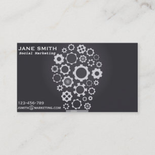 Cartão De Visita freelance profissional do Marketing social