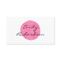 Frente e verso moderno cor-de-rosa da cor de água