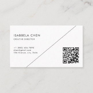 Cartão De Visita Fresh Modern Simple Business Card Style