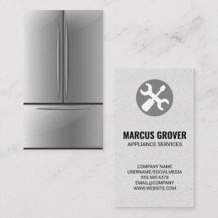 Cartão De Visita Frigorífico Serviços de reparação de aparelh
