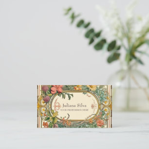Cartão De Visita Fronteira de Ornamentados Vitoriana