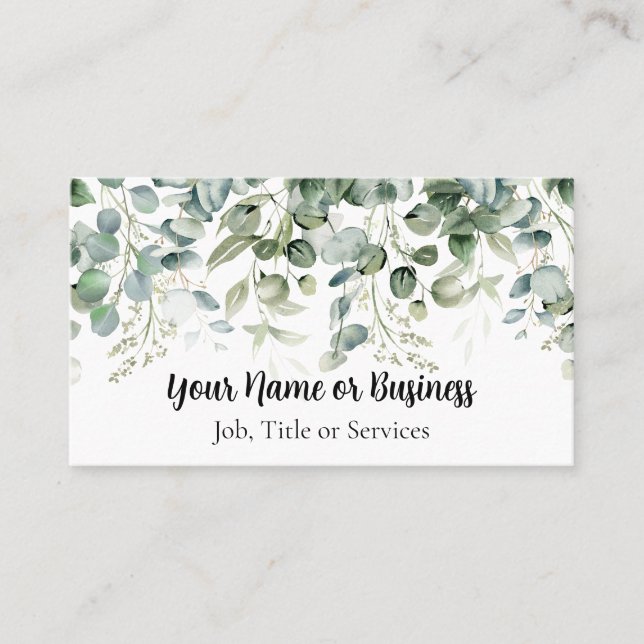 Cartão De Visita Fronteira Eucalyptus (Frente)