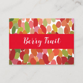 Cartão De Visita Fruta Colorida Berries