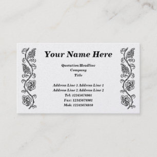 Cartão De Visita Fruta da Vinha