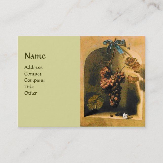 Cartão De Visita FRUTAS DA SEASON - PROSPERIDADE, verde-amarelo (Frente)