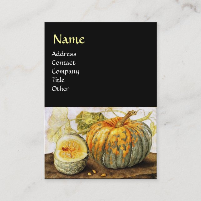 CARTÃO DE VISITA FRUTAS/PUMPKINS DA SEASON (Frente)