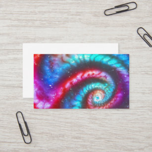 Cartão De Visita fumaça cósmica elegante, listras de spin espiral f
