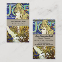 Fumaça Elegante, Trabalho de Alphonse Mucha Art No