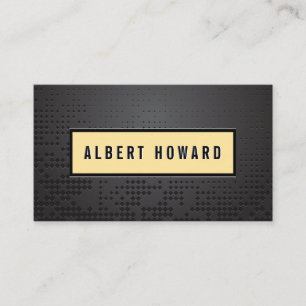Cartão De Visita Fundo Abstrato de metal preto