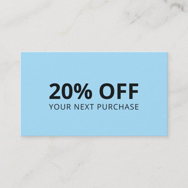 Cartão De Visita Fundo Azul (Frente)