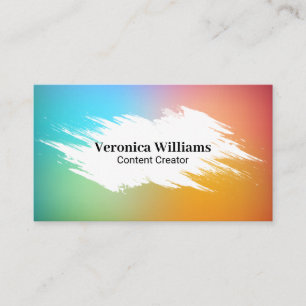 Cartão De Visita Fundo de gradiente colorido