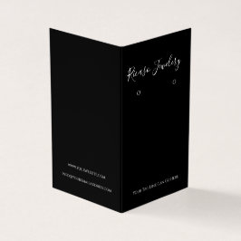 Cartão De Visita Fundo do Branca e Preto Moderno