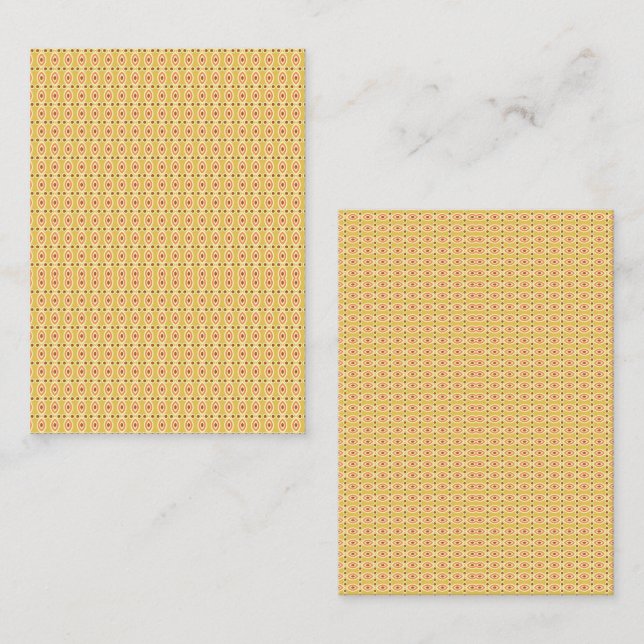 Cartão De Visita Fundo do Círculo Amarelo e Laranja Vibrante (Frente/Verso)