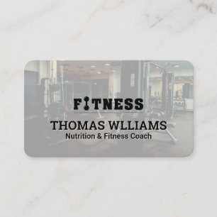 Cartão De Visita Fundo do Gym malhação Treinador pessoal