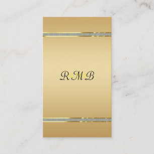 Cartão De Visita Fundo Dourado elegante, acentos de brilho