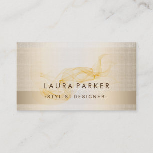 Cartão De Visita Fundo elegante da folha Dourado do brilho do