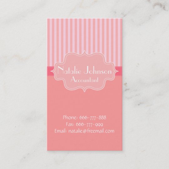 Cartao De Visita Fundo Elegante E Elegante Cor De Rosa Das Listras Zazzle Com Br Baixe estes vetor grátis sobre cartão de visita rosa, e descubra mais de 10 milhões de recursos gráficos profissionais no freepik. cartao de visita fundo elegante e elegante cor de rosa das listras